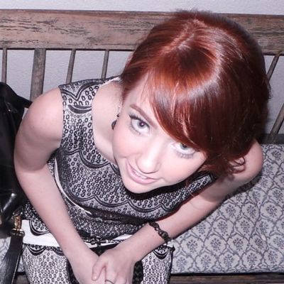 Lily getting a picture of her taken from a bird's eye view.